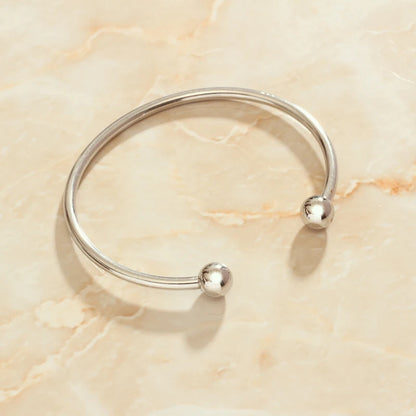 D'Galillea™ Eternal Charm: Brazalete C-Shape de Acero Inoxidable