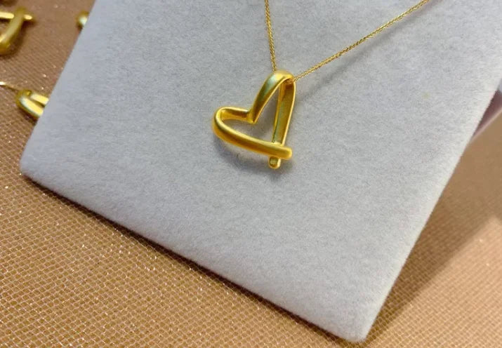 D'Galillea™ Heart pendant "Infinite love" 24 k gold