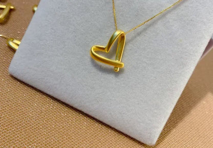 D'Galillea™ Heart pendant "Infinite love" 24 k gold